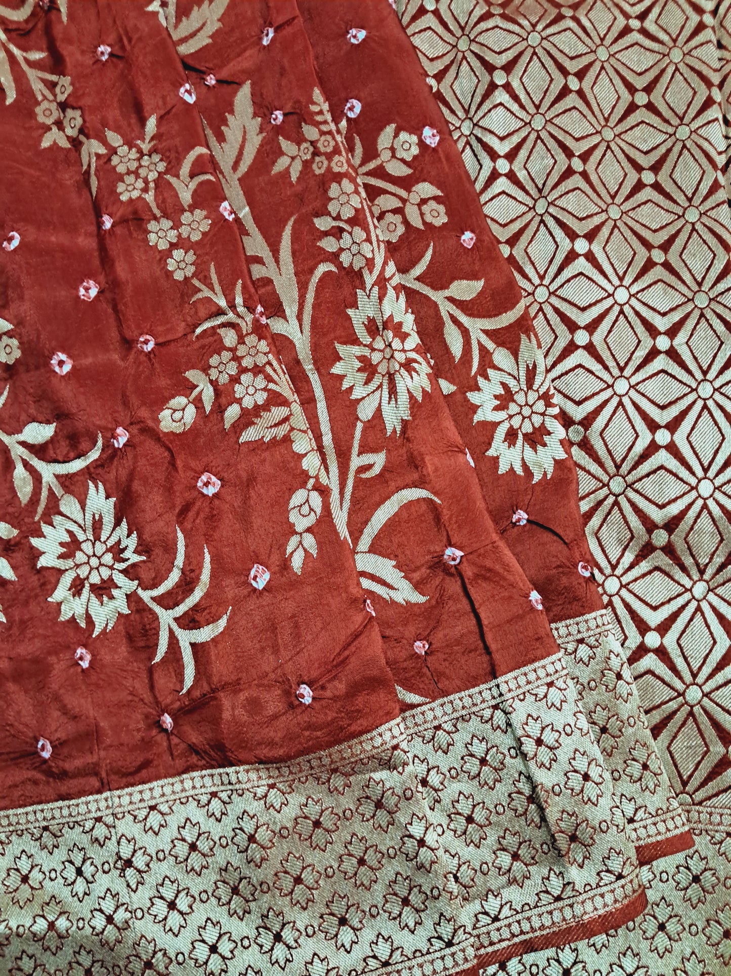 pure matka bandhini silk kco103