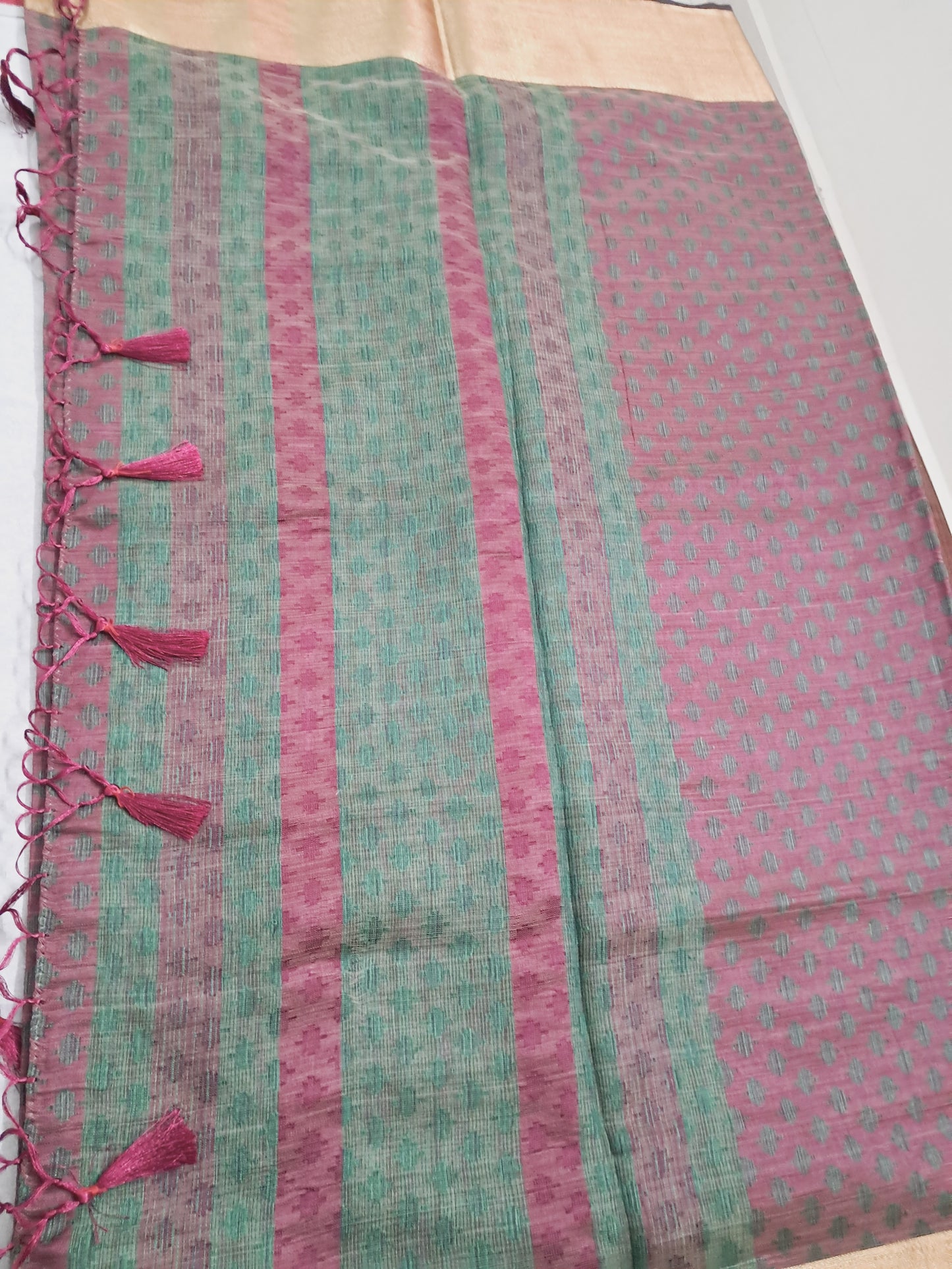 Semi tusser saree sjjs118a