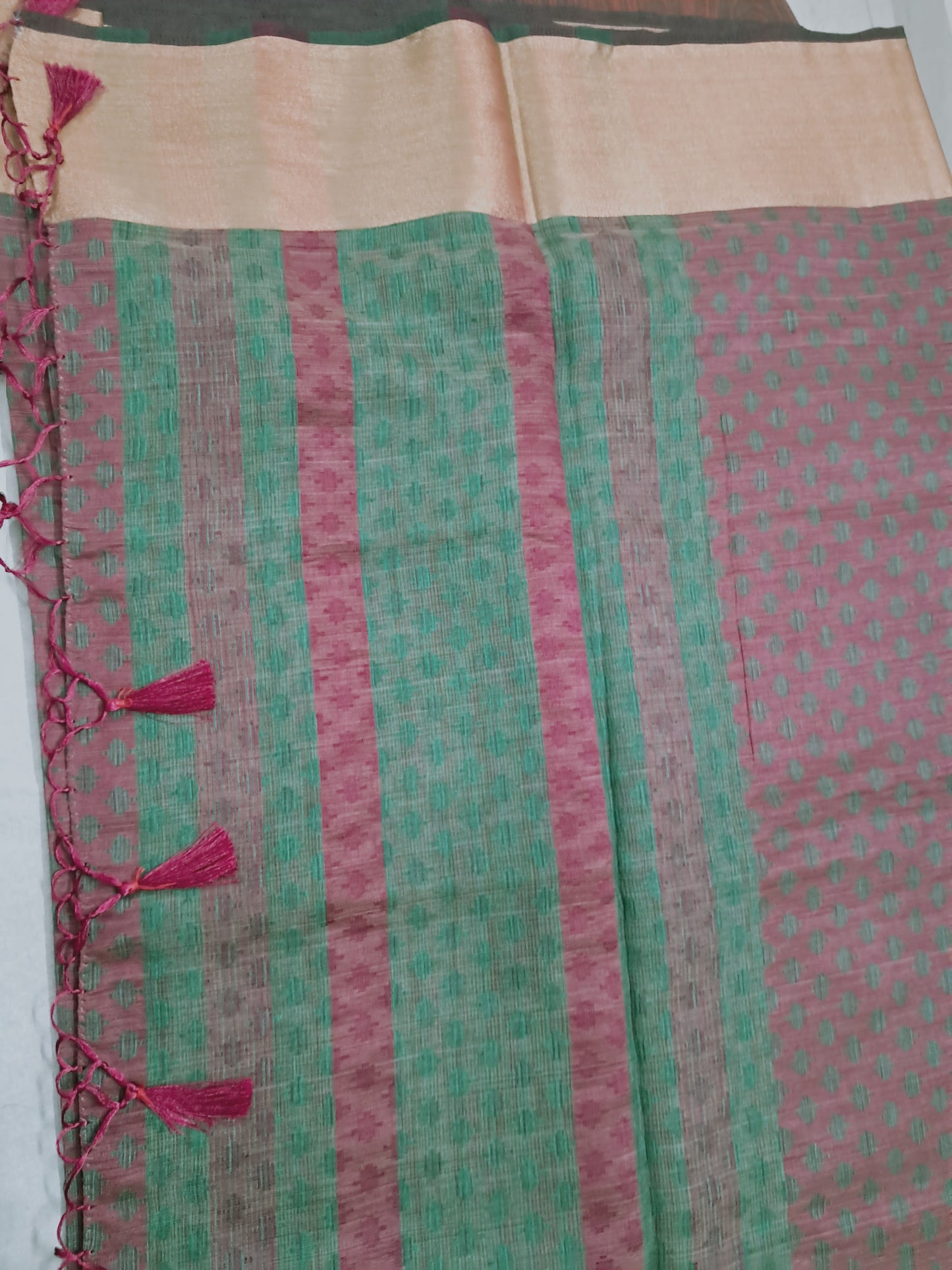 Semi tusser saree sjjs118a