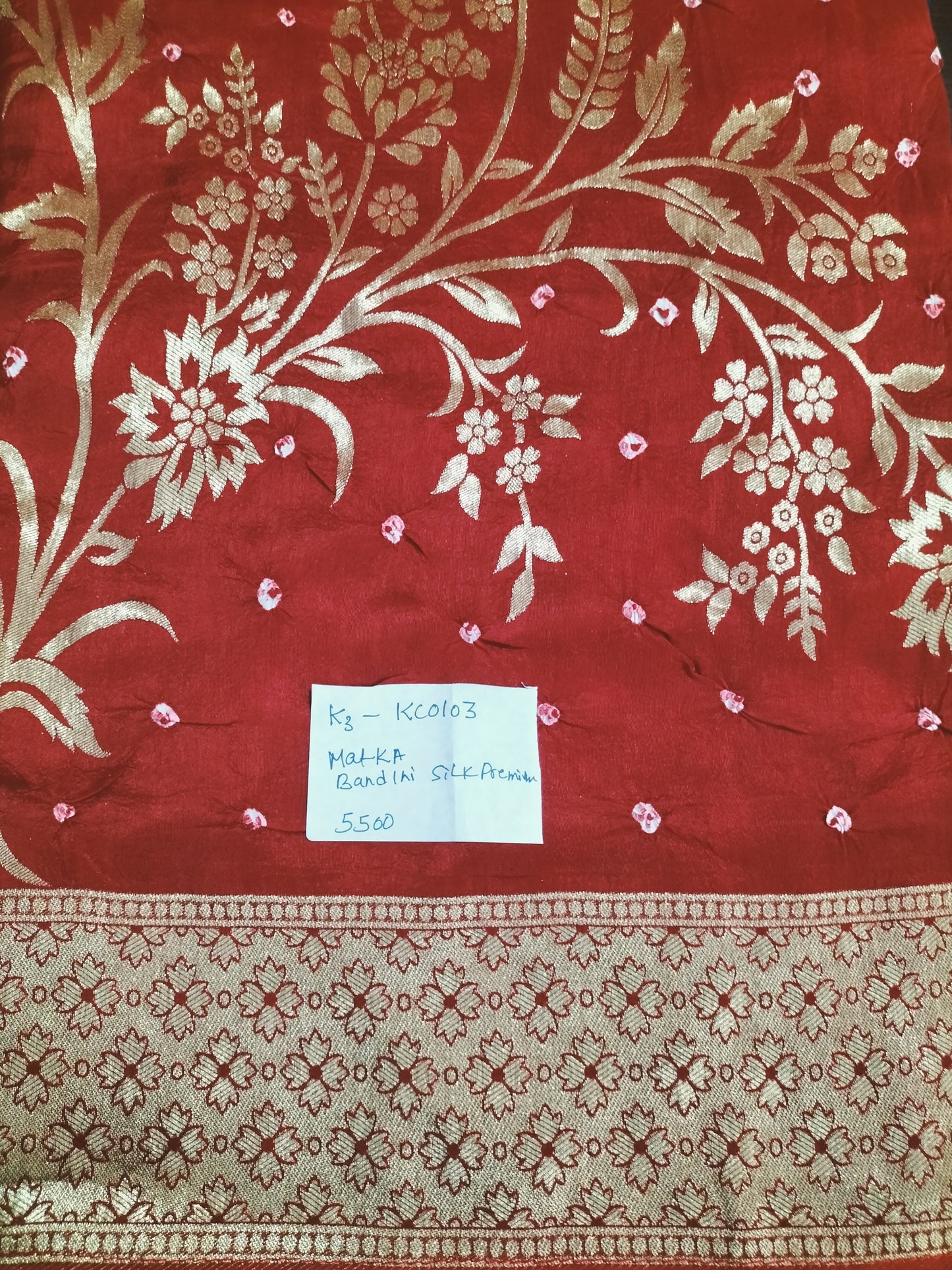 pure matka bandhini silk kco103